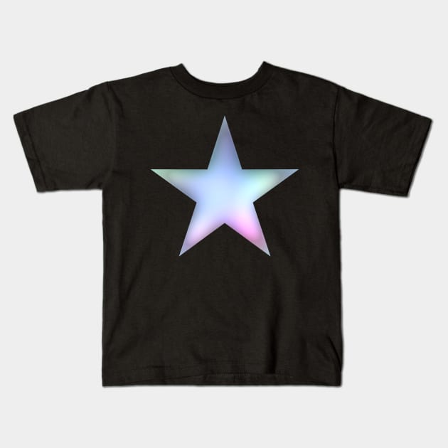 Star - rainbow Kids T-Shirt by Nikokosmos